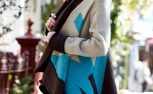 Block Colour Cardi Free Knitting Pattern