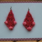 Berry Trapezoid Earrings Free Knitting Pattern