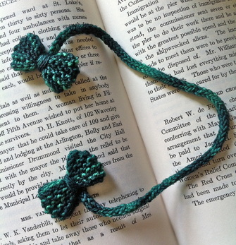 Bow Ties Are Cool - Free Bookmark Knitting Pattern