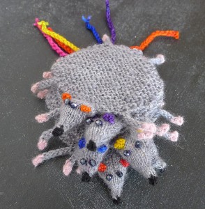 Flat Rat Bookmark Free Knitting Pattern