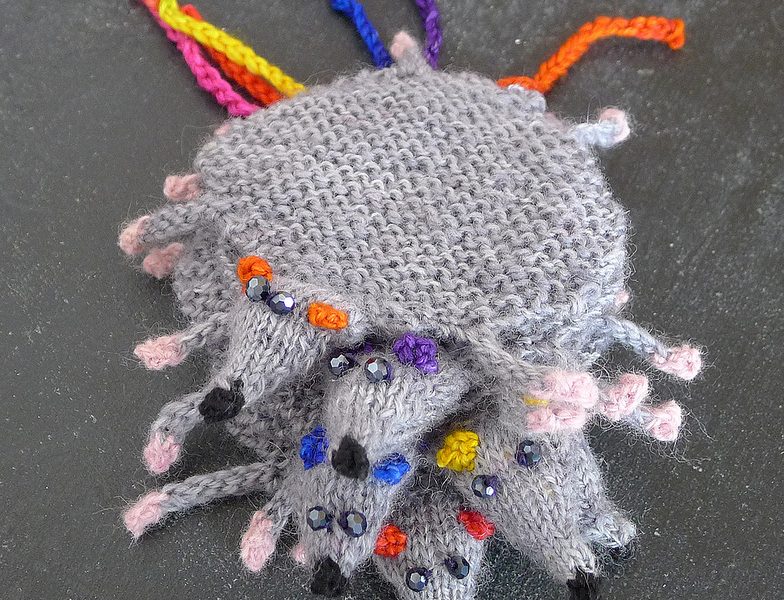 Flat Rat Bookmark Free Knitting Pattern