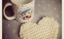 Knit a Heart Coaster