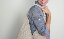Tote Folded Bag Free Knitting Pattern