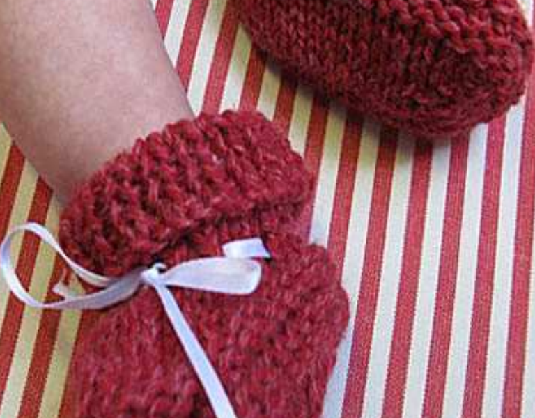 Knit for Baby Booties Free Pattern