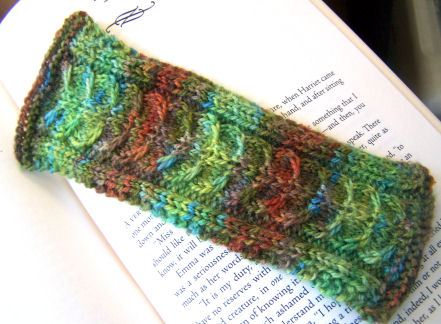 Backbone Bookmark Free Knitting Pattern