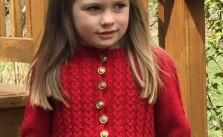 Child’s Mock Cable Sweater Free Knitting Pattern
