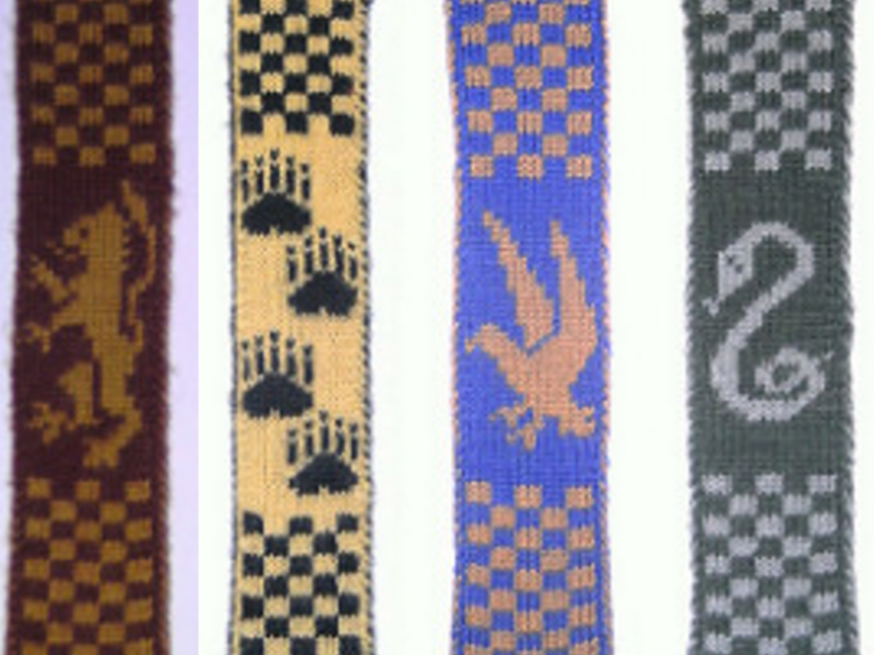 Double Knitted Harry Potter Bookscarves
