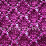 Diamond Lace Free Knitting Stitch