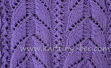 Lacy Arch Free Knitting Stitch