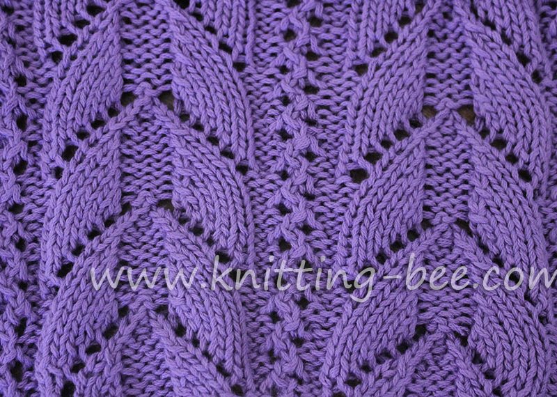 Lacy Arch Free Knitting Stitch