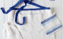 Ombre Sea Kitchen Set Free Knitting Pattern