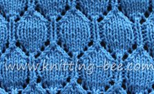 Oval Lace Pattern Free Knitting Stitch