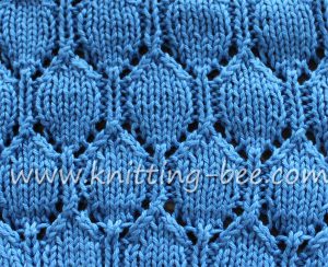 Oval Lace Pattern Free Knitting Stitch