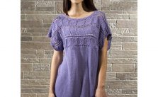 Lilac Leaf Pullover Free Knitting Pattern