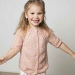 Young Child's Short Sleeved Cardigan Knitting Pattern Free