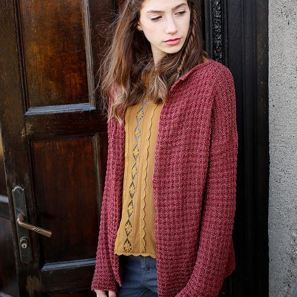 Bacca free cardigan knitting pattern