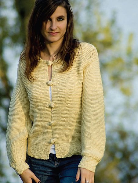 Basket and Garter Stitch Cardigan