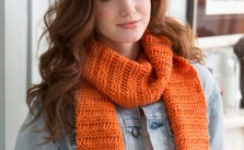 Beginner Garter Drop-Stitch Scarf Free Knitting Pattern