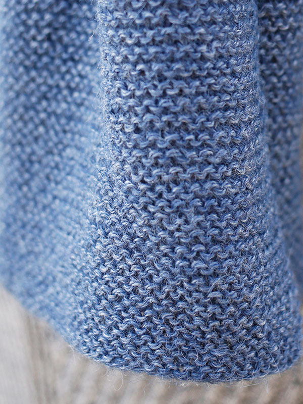 Beignet Garter Stitch Free Scarf Knitting Pattern 1