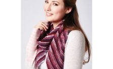 Bias Stripes Scarf Free Knit Pattern