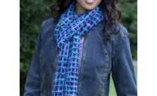 Caron Bluesy Scarf Free Easy Women’s Scarf Knit Pattern