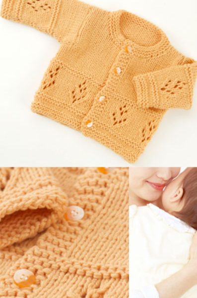 Cashmere baby cardi knitting pattern