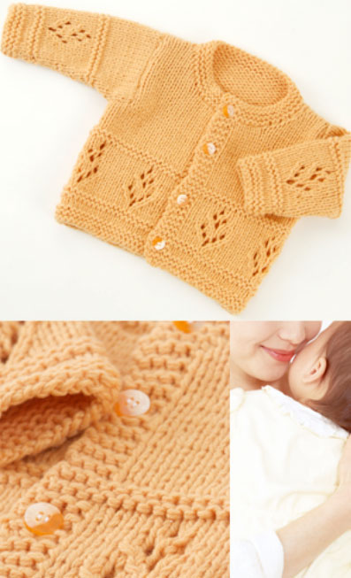 Cashmere baby cardi knitting pattern