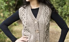 Chester Vest Celtic Cabled Free Knit Pattern