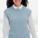 Chevron vest free knitting pattern