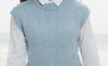 Chevron vest free knitting pattern