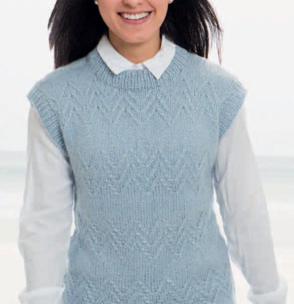 Chevron vest free knitting pattern