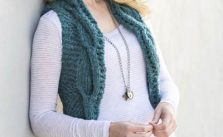 Circle Around Vest Free Knitting Pattern