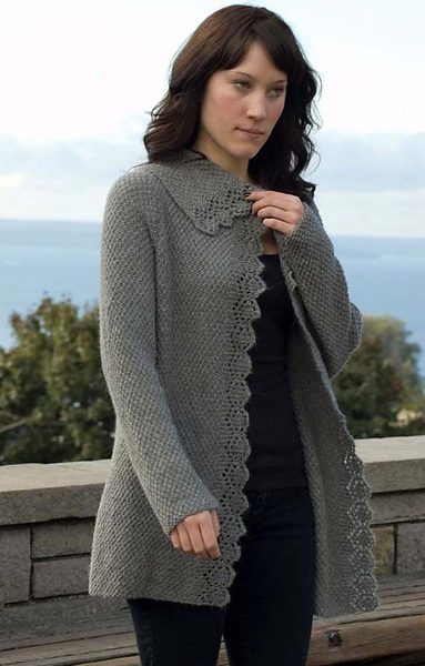 Climbing Lace Cardigan Free Knit Pattern