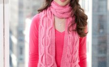 Compassion Scarf free Cable Knit Pattern