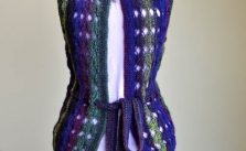 Cross the Night Sky Vest Free Knitting Pattern