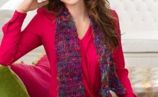 Drop Stitch Knit Scarf free pattern