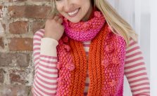 Fashion Bobble Scarf Free Knitting Pattern