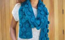 Gerard Bobble Scarf Free Knitting Pattern