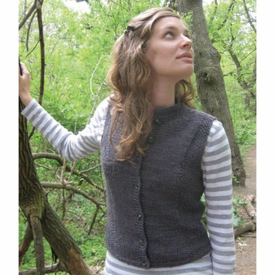 Hiker's Waistcoat/ Vest Free Knitting Pattern
