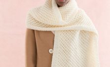 Honeycomb Stitch Scarf Free Knitting Pattern