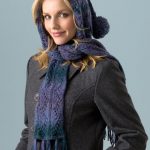 Hooded Lace Scarf Free Knitting Pattern
