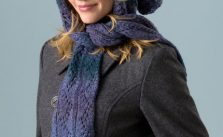 Hooded Lace Scarf Free Knitting Pattern
