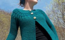 In Leaf Cardigan Free Knitting Pattern