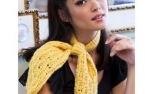 Lacy Daisy Ascot Free Knitting Pattern