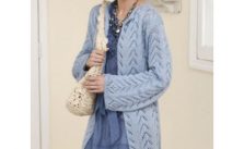 Long & Lacy Knit Jacket Free Pattern