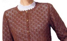 Long Sleeved Lace Cardigan Free Knitting Pattern