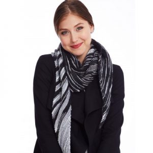 Oblique Kerchief Free Knitting Pattern