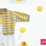 Opera Baby Cardigan Striped Free Knit Pattern