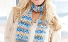 Pacific Skies Knit Scarf Free Pattern
