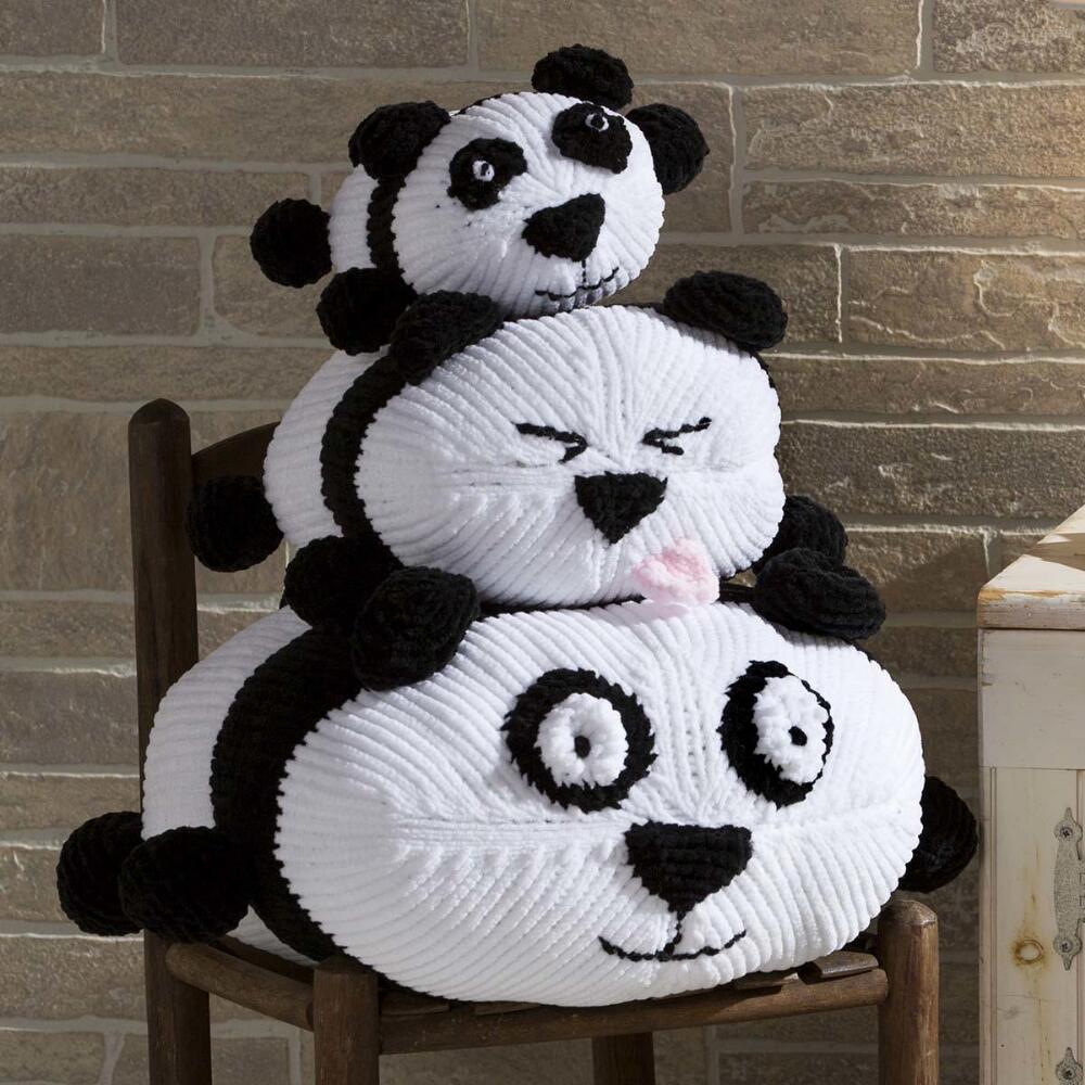 Panda Stack Free Pillow Stack Knitting Pattern